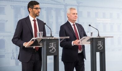 Başbakan Rinne Google’ın CEO’su Sundar Pichai İle Görüştü