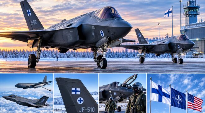 Finlandiya’nın satın aldığı F-35 savaş uçakları Rovaniemi’ye geldi