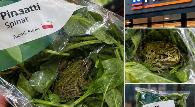 Sebze poşetinin içinden çıkan şey müşteriyi ve market yetkililerini şaşkına çevirdi
